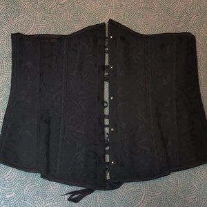 Black Underbust Corset Size S